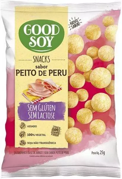 Imagem de Snacks Peito de Peru 25g - Good Soy