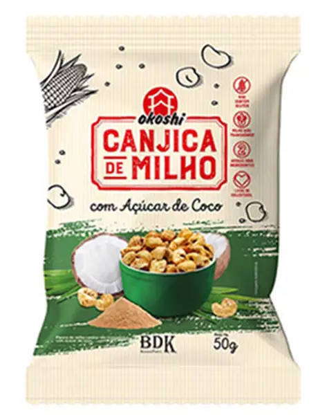 Imagem de Canjica de Milho com Açúcar de Coco 50g - Okoshi