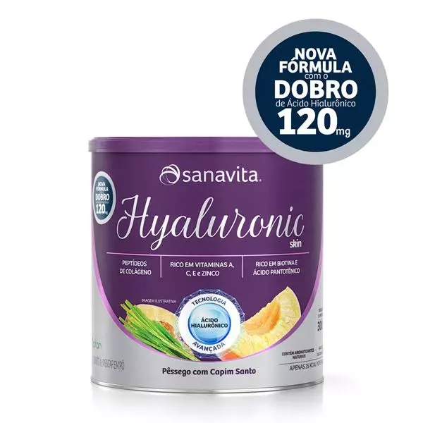 Imagem de Hyaluronic Skin Pêssego com Capim Santo 300g - Sanavita