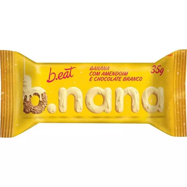 Imagem de B.nana amendoim e chocolate branco 35g - b.eat