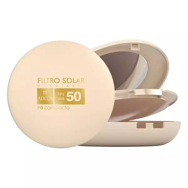 Imagem de Protetor Solar Tonalizante Beige FPS50 Pó Compacto 11g - ADCOS