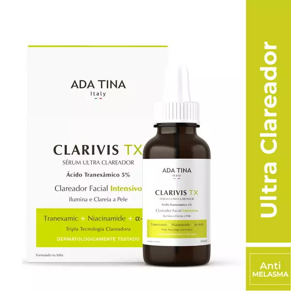 Imagem de Clarivis TX Sérum Ultra Clareador com Ácido Tranexâmico 5% 30ml - ADA TINA