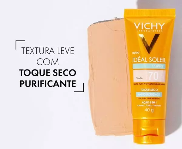 Imagem de Idéal Soleil Purify FPS70 cor Clara 40g - Vichy