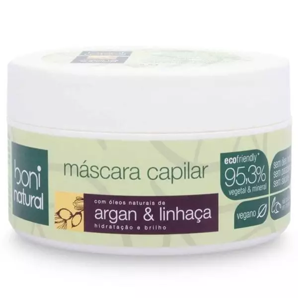 Imagem de Máscara Capilar Argan Linhaça 250g - Boni Natural
