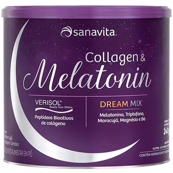 Imagem de Collagen e Melatonin Verisol 240g Sanavita