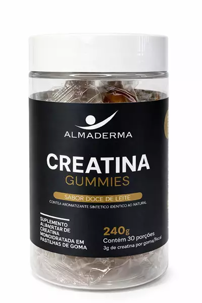 Imagem de Goma de Creatina Almaderma 30 Unidades (Sabor Doce de Leite)